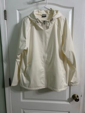 32 Degrees Cream Hooded Utility Jacket